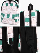 Рюкзак школьный на молнии, с карманами, с рисунком, размер 30×13×42 см, с принтом, бежевый - Фото 6