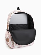 Рюкзак школьный на молнии, с карманами, с рисунком, 30×13×42 см, с принтом, розовый - Фото 7