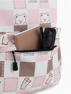 Рюкзак школьный на молнии, с карманами, с рисунком, 30×13×42 см, с принтом, розовый - Фото 12