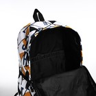 Рюкзак на молнии, 3 наружных кармана, цвет чёрный/жёлтый - Фото 4
