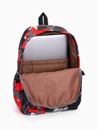 Рюкзак школьный на молнии, с карманами, с принтом, размер 30×13×42 см, красный/чёрный - Фото 7