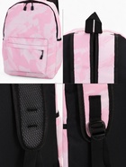 Рюкзак школьный на молнии, с карманами, размер 30×13×42 см, светло-розовый - Фото 5