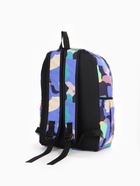 Рюкзак школьный для подростка, на молнии, с карманами, с принтом, 30×13×42 см, разноцветный - Фото 7