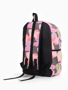 Рюкзак школьный на молнии, с карманами, с принтом, размер 30×13×42 см, розовый - Фото 7