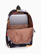 Рюкзак школьный на молнии, с карманами, с абстрактным рисунком, размер 30×13×42 см, с принтом, чёрный - Фото 4