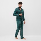 Пижама мужская KAFTAN Green mood, р.48 - фото 320500508