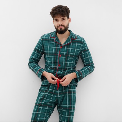 Пижама мужская KAFTAN Green mood, размер 50