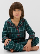 Пижама детская новогодняя: рубашка, брюки KAFTAN: Green mood, зелёная, рост 134-140 см - Фото 10