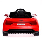 Электромобиль Audi RS e-tron GT, EVA колёса, кожаное сидение, цвет красный, уценка (нет лобового стекла) - Фото 6