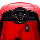 Электромобиль Audi RS e-tron GT, EVA колёса, кожаное сидение, цвет красный, уценка (нет лобового стекла) - Фото 8