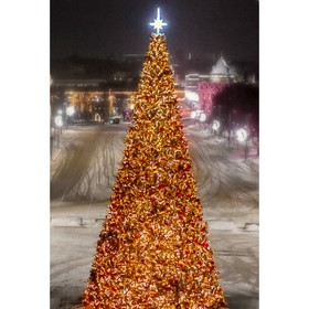 Ёлка искусственная Green trees «Альпийская», ствольная, светодинамическая, 12 м