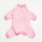 Комбинезон для животных нежно-розовый, S (ДС 31, ОШ 32-34, ОГ 47-51) - фото 23181573