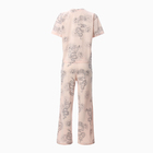 Комплект женский домашний (футболка/брюки), цвет розовый, размер 46 - фото 24671470