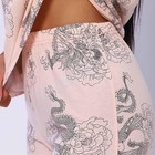 Комплект женский домашний (футболка/брюки), цвет розовый, размер 48 - фото 23167878