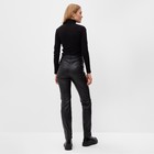 Брюки женские (экокожа) MINAKU: Eco leather цвет черный, размер 42 10085206 - фото 14254404