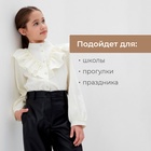 Брюки для девочки кожаные MINAKU, чёрные, рост 164 см - Фото 14