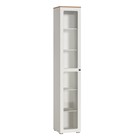 Пенал – витрина «Остин 16.394.03», 400×418×2298 мм, цвет белый шагрень/дуб золотой - Фото 1