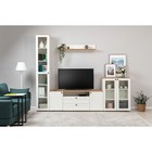 Пенал – витрина «Остин 16.394.03», 400×418×2298 мм, цвет белый шагрень/дуб золотой - Фото 3