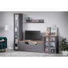 Пенал - витрина «Остин 16.394.03», 400×418×2298 мм, цвет серый графит/дуб золотой - Фото 3