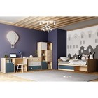 Шкаф - пенал «Элиот 041.72», 484×400×2202 мм, цвет белый фасадный/маренго/баунти песочный - Фото 4