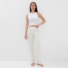 Брюки женские KAFTAN "Осколки", р. 44-46, белый - фото 806749957