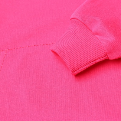 Костюм для девочки с начёсом (толстовка, брюки), ярко-розовый, рост 110 см