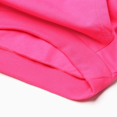 Костюм для девочки с начёсом (толстовка, брюки), ярко-розовый, рост 110 см