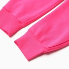 Комплект для девочки (толстовка, брюки) НАЧЕС, цвет фуксия, рост 128 см - Фото 6