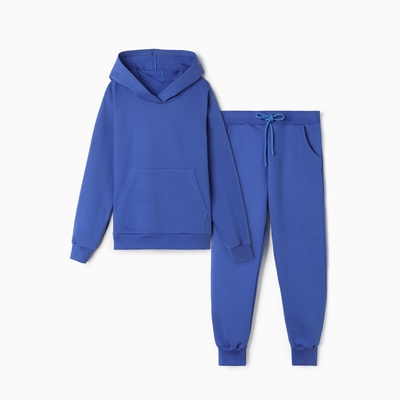 Комплект детский (толстовка, брюки) НАЧЁС, цвет синий, рост 110 см