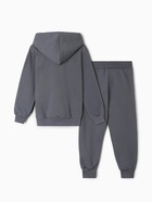 Комплект детский (толстовка, брюки) НАЧЁС, цвет тёмно-серый, рост 98 см - фото 59800951