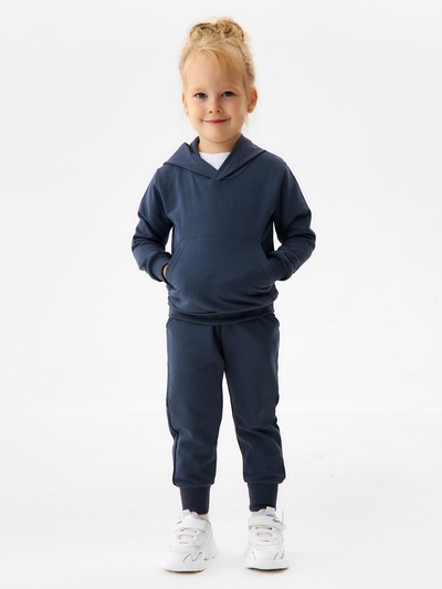 Комплект детский (толстовка, брюки) НАЧЁС, цвет тёмно-серый, рост 152 см