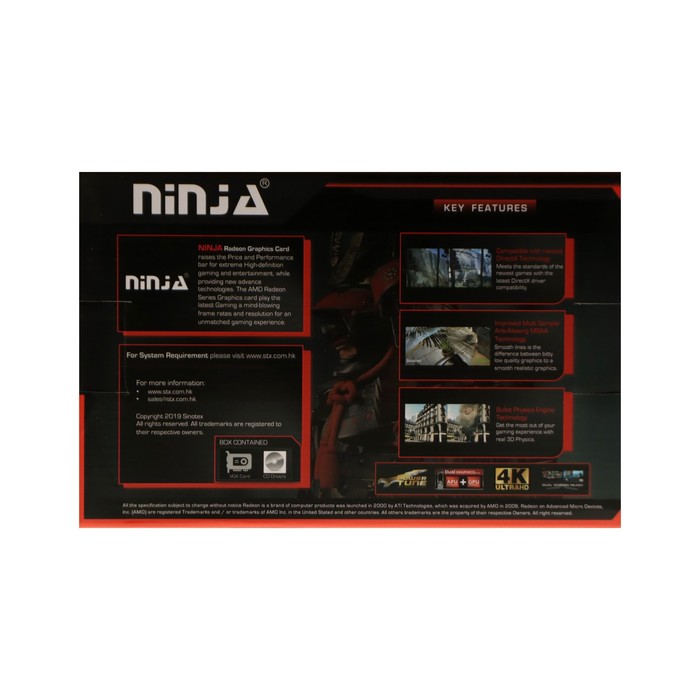 Видеокарта Ninja R7 350, 2Гб, 128bit, GDDR5, DVI, HDMI, HDCP - фото 51482978