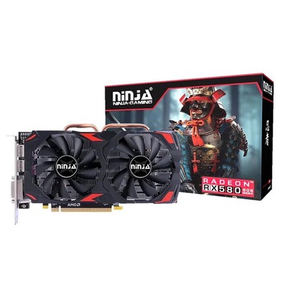 Видеокарта Ninja RX580, 8 Гб, 256 bit, GDDR5, HDMI, DP, HDCP