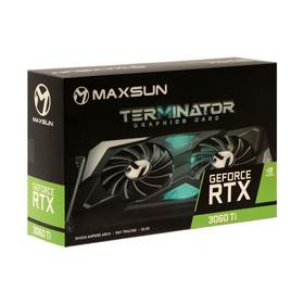 Видеокарта Maxsun RTX3060Ti Terminator, 8 Гб, 256bit, GDDR6, 3хHDMI, DP