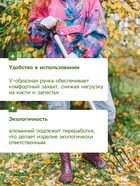 Черенок алюминиевый, d=32 мм, длина 100 см, с V-образной ручкой - Фото 5
