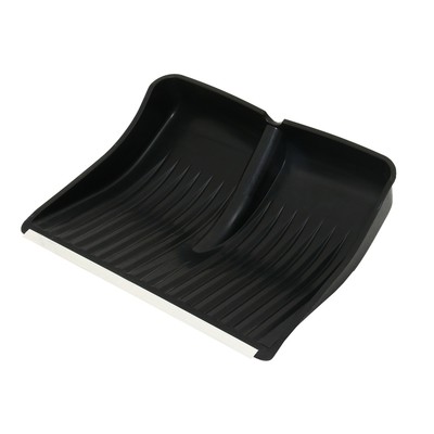 Ковш лопаты для уборки снега, 390×500 мм, оцинкованная планка, пластик, с оцинкованной планкой, тулейка 32 мм