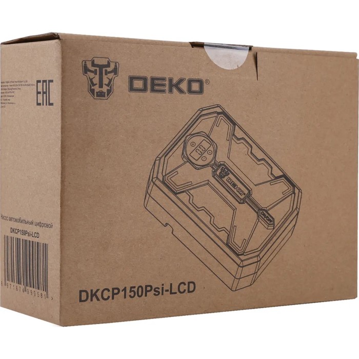 Компрессор автомобильный DEKO цифровой DKCP150Psi-LCD, 25 л/мин, 12 В