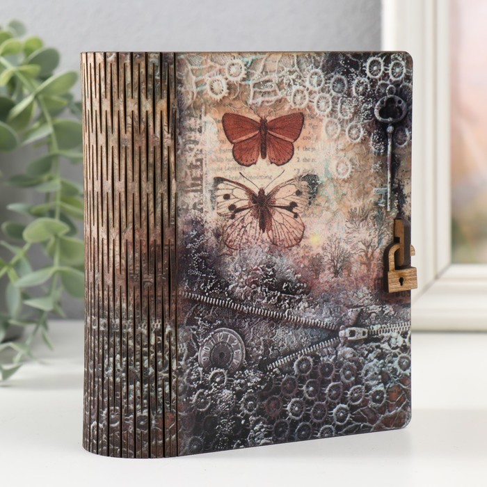 Шкатулка-книга "Бабочки" 14х12х5 см