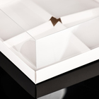 Коробка для муссовых пирожных, 4 штуки, 17×17×6 Белый - Фото 3