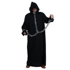 Карнавальный костюм «Призрак в кандалах», р. 52–54, рост 182 см, чёрный - фото 11503894