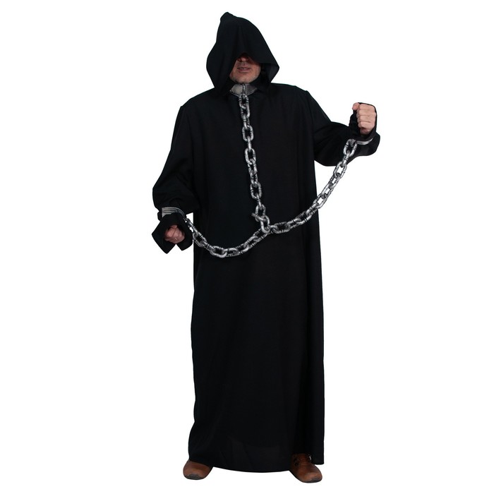 Карнавальный костюм «Призрак в кандалах», р. 52–54, рост 182 см, чёрный - Фото 1
