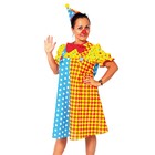 Костюм «Клоунесса Чика»: платье, колпак, нос, р. 46-48, рост 165 см - фото 11503896