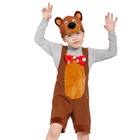 Набор карнавальный «Медведь цирковой», плюш, 3-6 лет, рост 98-116 см - фото 298994421