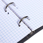 Тетрадь на кольцах Calligrata A5, 80 листов, в клетку, пластиковая обложка, блок офсет, серая 9936966