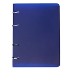 Тетрадь на кольцах Calligrata A5, 80 листов, в клетку, пластиковая обложка, блок офсет, синяя - Фото 5