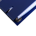 Тетрадь на кольцах Calligrata A5, 80 листов, в клетку, пластиковая обложка, блок офсет, синяя - Фото 7