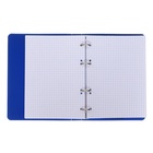 Тетрадь на кольцах Calligrata A5, 80 листов, в клетку, пластиковая обложка, блок офсет, синяя - Фото 8