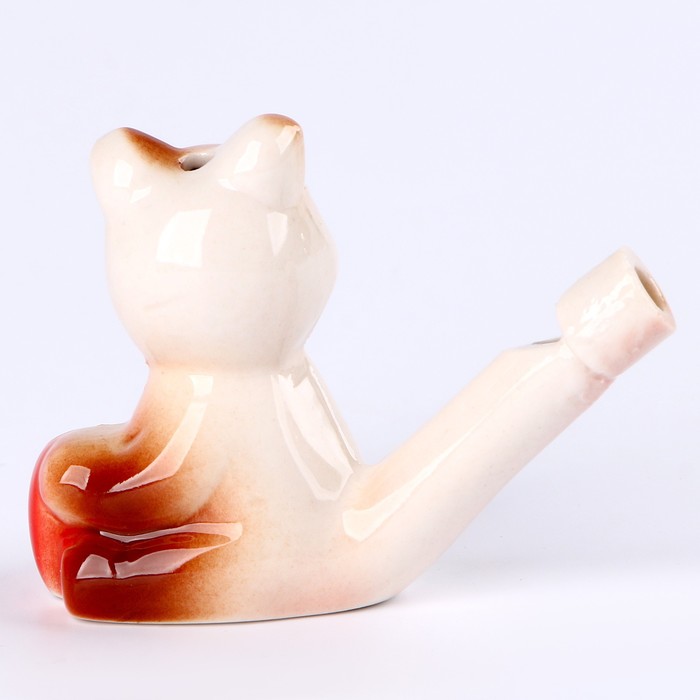 Свистулька керамическая «Мишка» 3,5 × 7,5 × 5 см - фото 1888797644