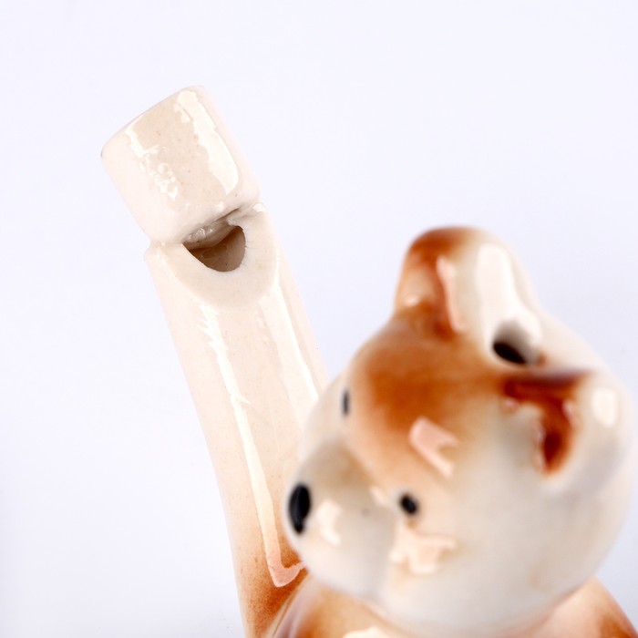 Свистулька керамическая «Мишка» 3,5 × 7,5 × 5 см - фото 1888797645