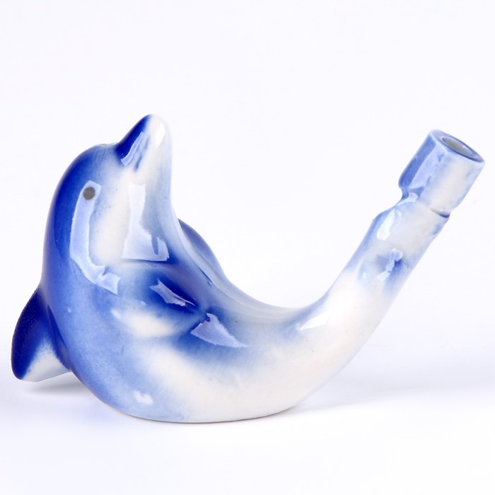 Свистулька керамическая «Дельфинчик» 2,5 × 8,5 × 5,5 см - фото 1888797648